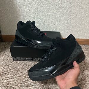 DS New Nike Air Jordan Retro 3 Black Cat 2025 Size 11 Authentic